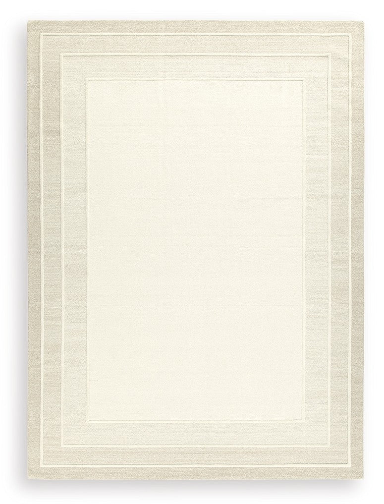 Teelgan 5' x 7' Medium Rug in Ivory/Tan